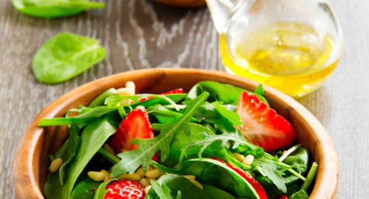 strawberry and greens salad